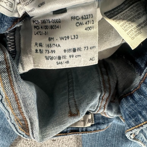 Vintage Levi's Jeans Womens 8 Blue Cotton Denim Skinny Leg Mid-Rise Stretch USA - Picture 8 of 12